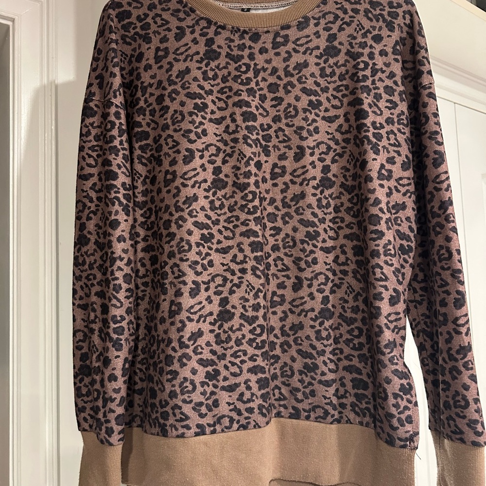 Leopard Print Sweatshirt
